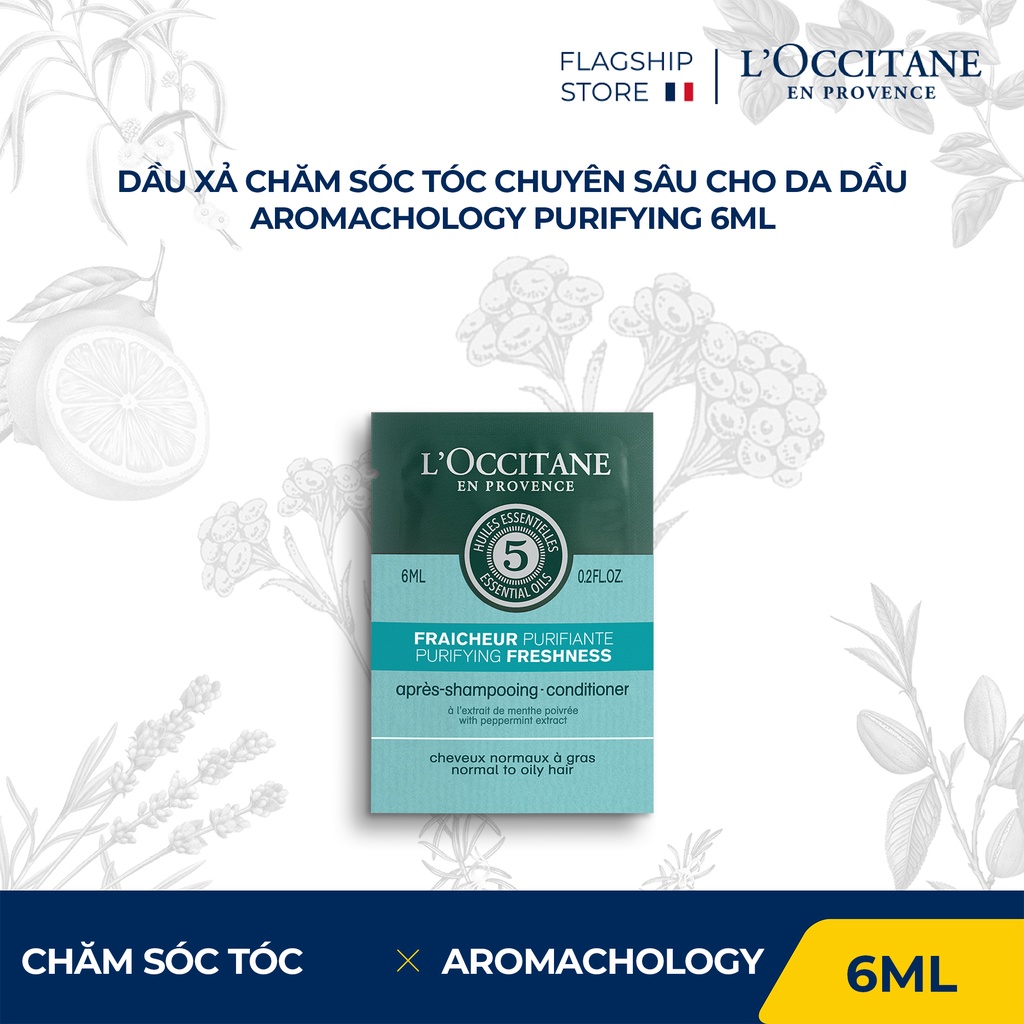 Dầu Xả Dành Cho Tóc Dầu  Aroma Purifying Conditioner 6ml L'Occitane