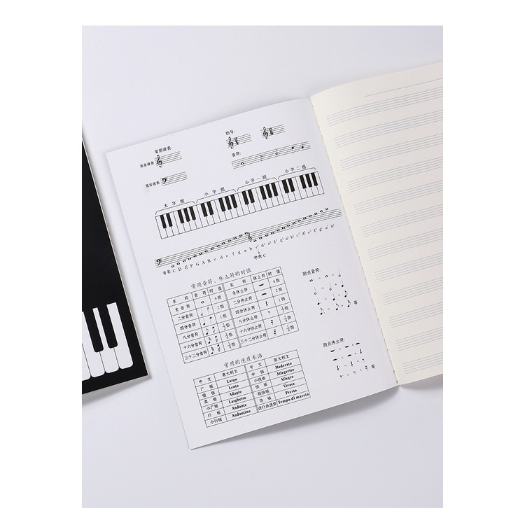 Vở Chép nhạc B5 chép lời bài hát sáng tác, giấy chuyên dụng chính hãng SENMU