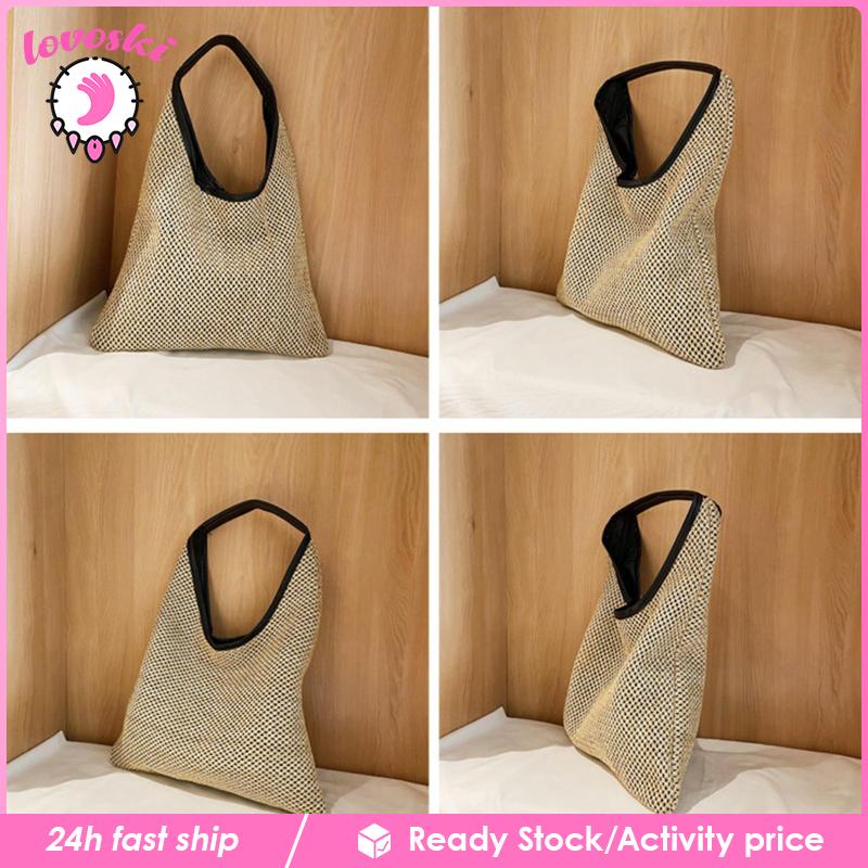 Túi Xách Đan Lát Phong Cách Bohemian Thời Trang Đi Biển Cho Nữ