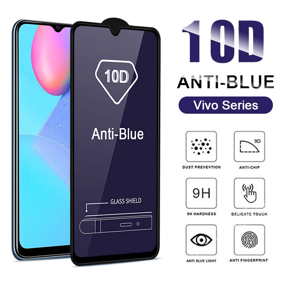 Kính cường lực Chống Tia Sáng Xanh 10D Cho VIVO V11 V11i V20 V21 V21E V23 S1 Pro Y11 Y12 Y15 Y17 Y19 Y20 Y20i Y20S Y12S Y12A Y30 Y50 Y31 Y51 Y1S Y91 Y91i Y91C Y93 Y95 Y73 Y76 Y01 Y33S Y33T Y31 Y51 Y15A Y15S Y21 Y21T Y21A Y21S