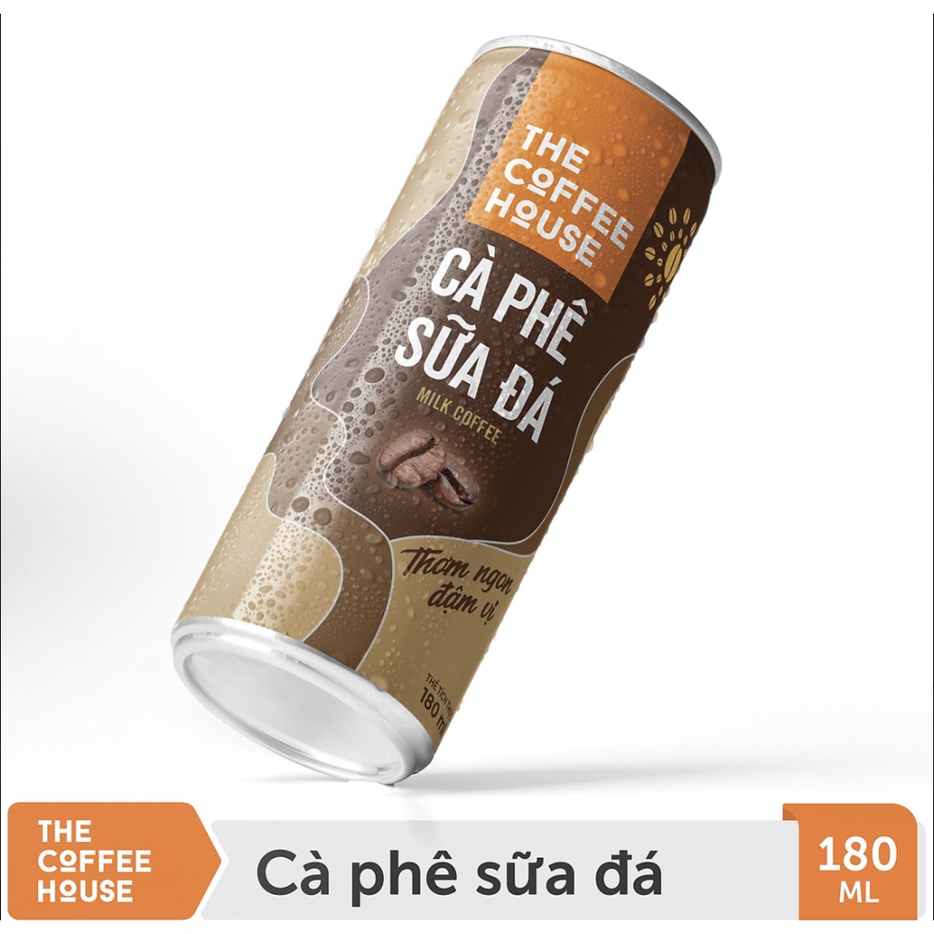 Lốc 6 Lon Cà phê sữa đá The Coffee House uống liền - 6 Lon 180ml