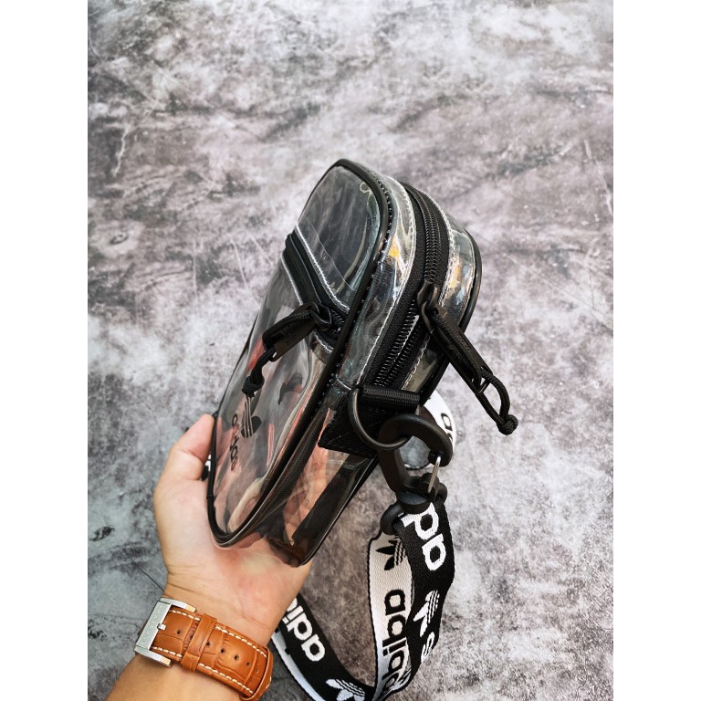 (HÀNG XUẤT XỊN) Túi das trong suốt B208 CLEAR FESTIVAL CROSSBODY BAG BLACK CL5277 Kích thước: 17 cm x 12 cm x 4 cm