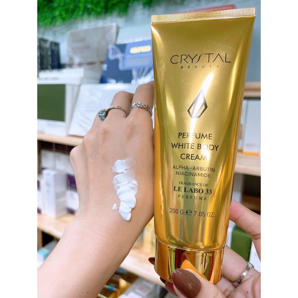 [CHÍNH HÃNG] Dưỡng Thể Body Crystal Perfume White Body Cream Hương Nước Hoa Le Labo 33 200gr Hàn Quốc.