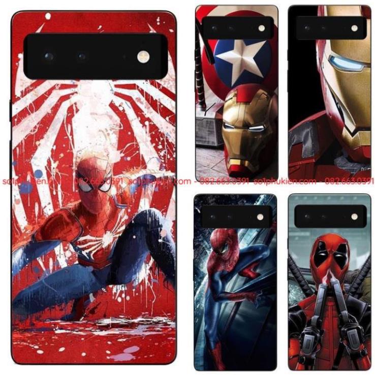 Ốp lưng dẻo silicon mềm in hình siêu anh hùng Marvel cá tính cho gg PIXEL 6A / PIXEL 6 / PIXEL 6 Pro