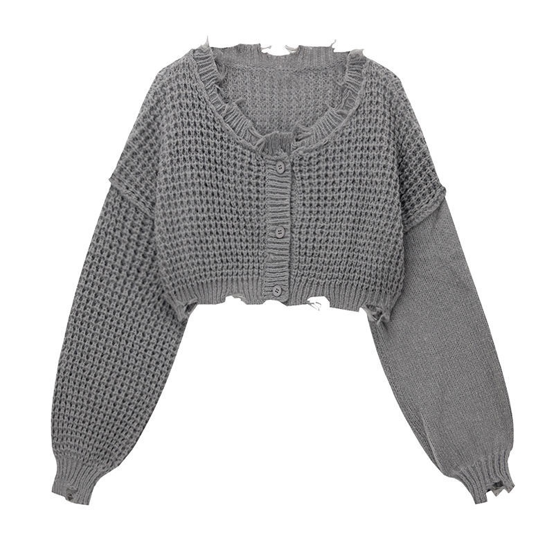 Áo khoác cardigan dệt kim tay dài thời trang mùa xuân dành cho nữ 2021