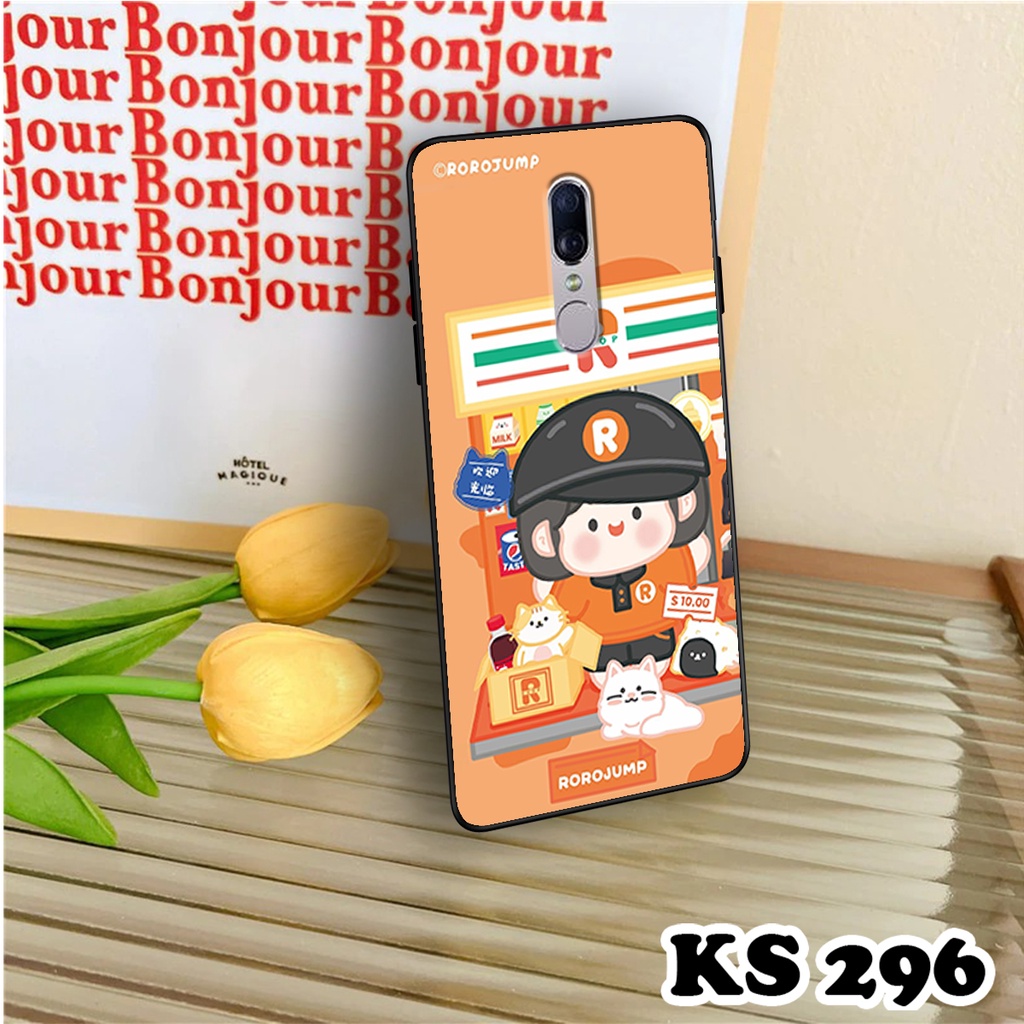 Ốp lưng Oppo F11 - Oppo F11 Pro - Ốp in hình Ngân hà &amp; Roro Jumb - Lưng nhám viền TPU