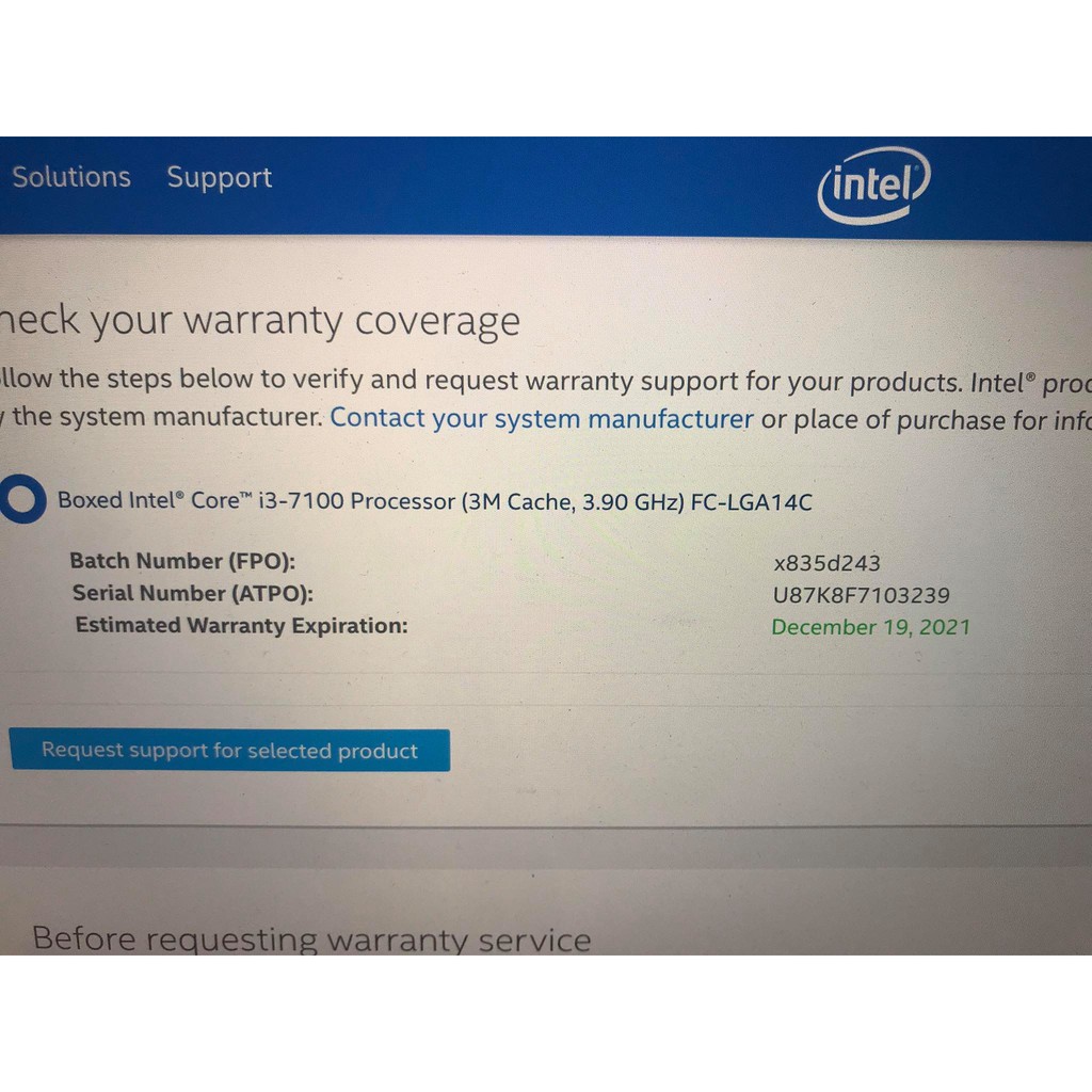 CPU Intel core i3 6100, 7100, 7350k,i5-6500