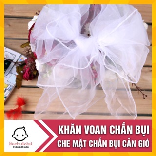 Khăn voan, khăn bông bay loại to 80cmx80xm
