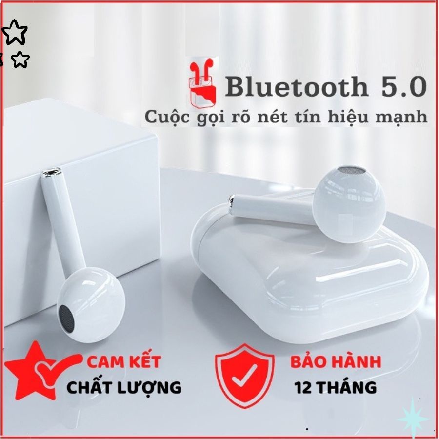 Tai Nghe Bluetooth l12 TWS 5.0 Không Dây Âm Thanh Chuẩn HIFI Chạm Cảm Ứng Có Mic Nghe Gọi Được 2 Bên | Raby_shop l12