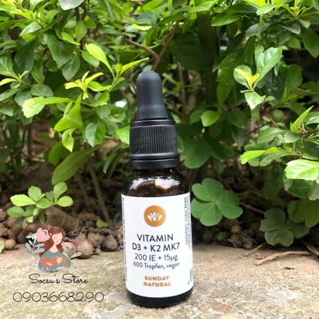 Vitamin D3 K2 MK7 - Sunday Natural