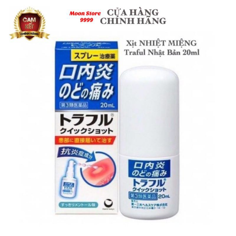 Xịt nhiệt miệng Traful Nhật Bản chai 20ml, Moon Store 9999