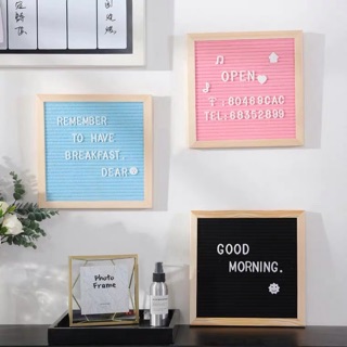 Bảng gỗ gắn chữ - Decor - Có thể thay đổi chữ tuỳ ý