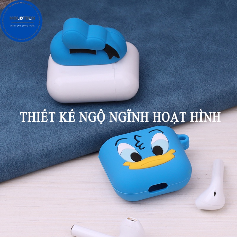 Vỏ bảo vệ tai nghe bluetooth airpods i11 i12 inpods tws chống bụi chống va đập - Chính Hãng HOLOCOM