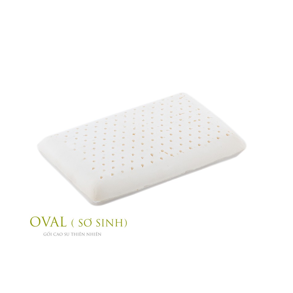 Gối cao su thiên nhiên cho bé Oval Vạn Thành