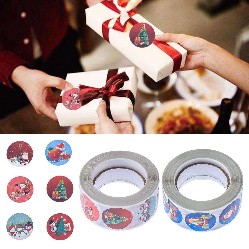 Cuộn 500 Miếng Dán Trang Trí Phong Bì Tiệc Cưới / Giáng Sinh
