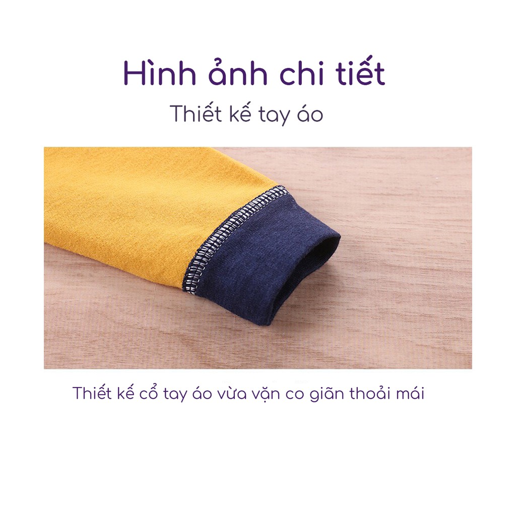 Bộ Thu Đông Cho Bé Trai Bé Gái Từ 12 Tháng Đến 8 Tuổi Chất Cotton Co Giãn Thoải Mái Hình In Ngộ Nghĩnh