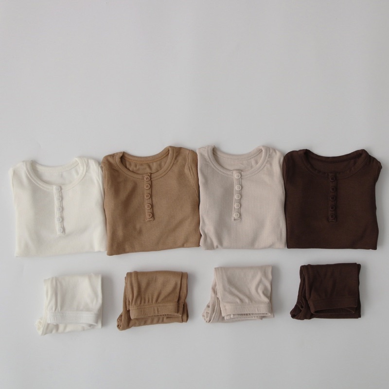 Set Peekaboo bộ thun tăm mềm mịn cho bé