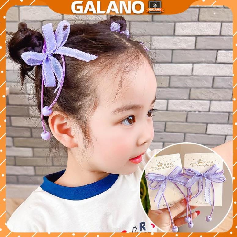 Dây buộc tóc cho bé GALANO phụ kiện tóc cho bé gái buộc nơ dễ thương FAH-001424