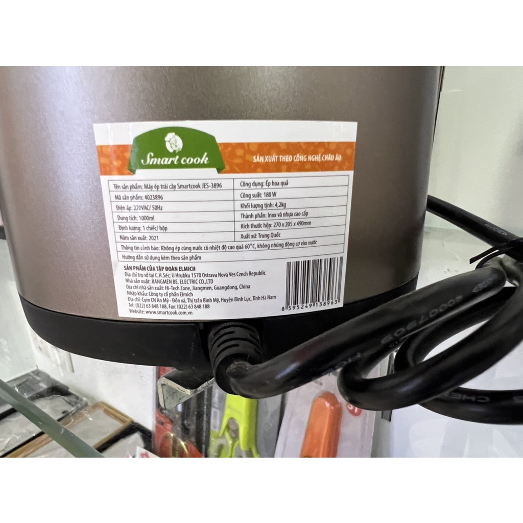 Máy ép chậm elmich smartcook 3896