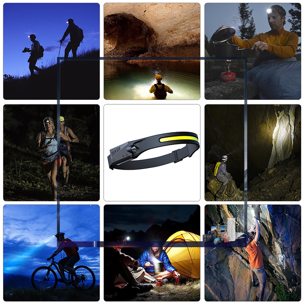 Đèn LED đeo trán chống thấm nước 350lm