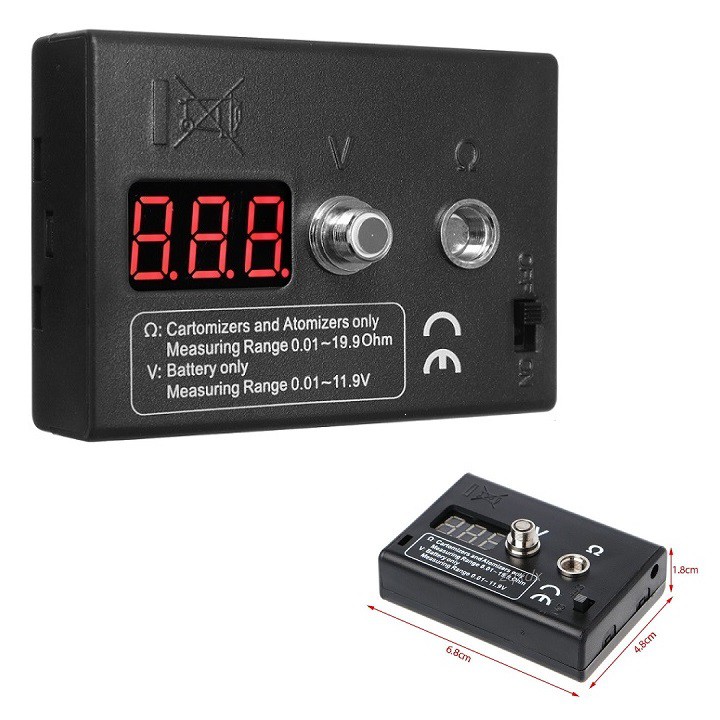 ⚡️Dùng Pin 2AA⚡️ Dụng Cụ Đo Ohm Coil Master Ohm Mete _ Thiết Bị Đo Ohm Điện Tử