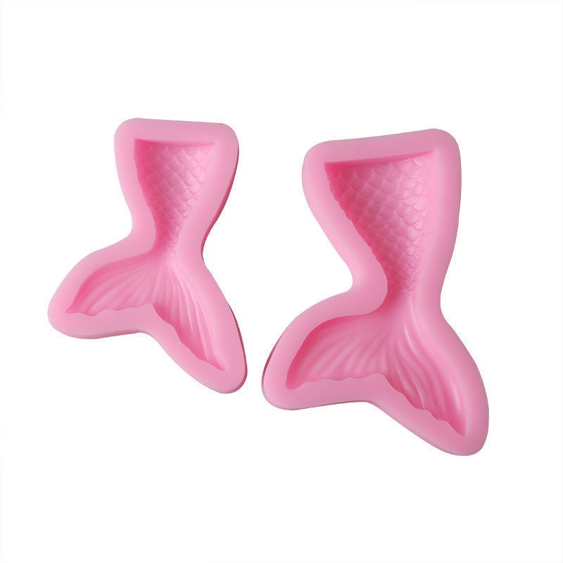 Khuôn Silicone Tạo Hình Đuôi Nàng Tiên Cá 3d Trang Trí Bánh