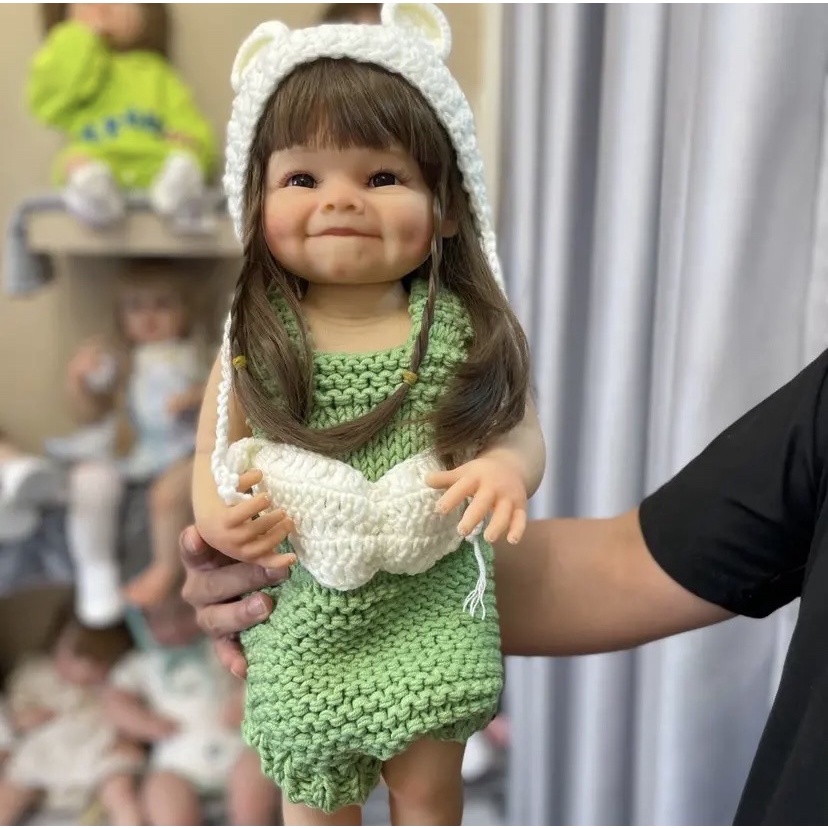 Búp Bê Em Bé Sơ Sinh 3d Bằng Silicon Mềm Tự Làm 55cm Có Thể Gắn Vào Bồn Tắm / Búp Bê barbie Có Thể Gắn Keo