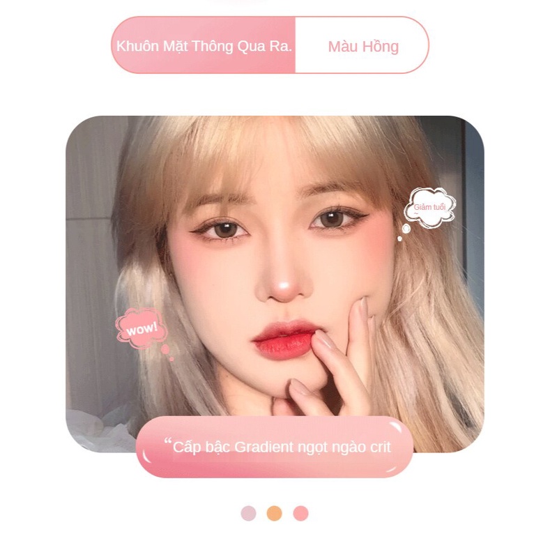 Phấn má hồng dạng cánh hoa, phấn má hồng đỏ đào với bột hạt lấp lánh mịn | BigBuy360 - bigbuy360.vn