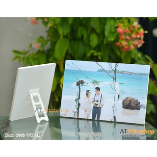 Ảnh gỗ lụa 20x30cm để bàn