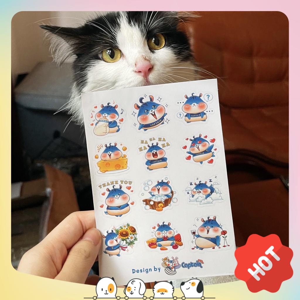 Sticker độc quyền Captain Pets dán chơi cho zui