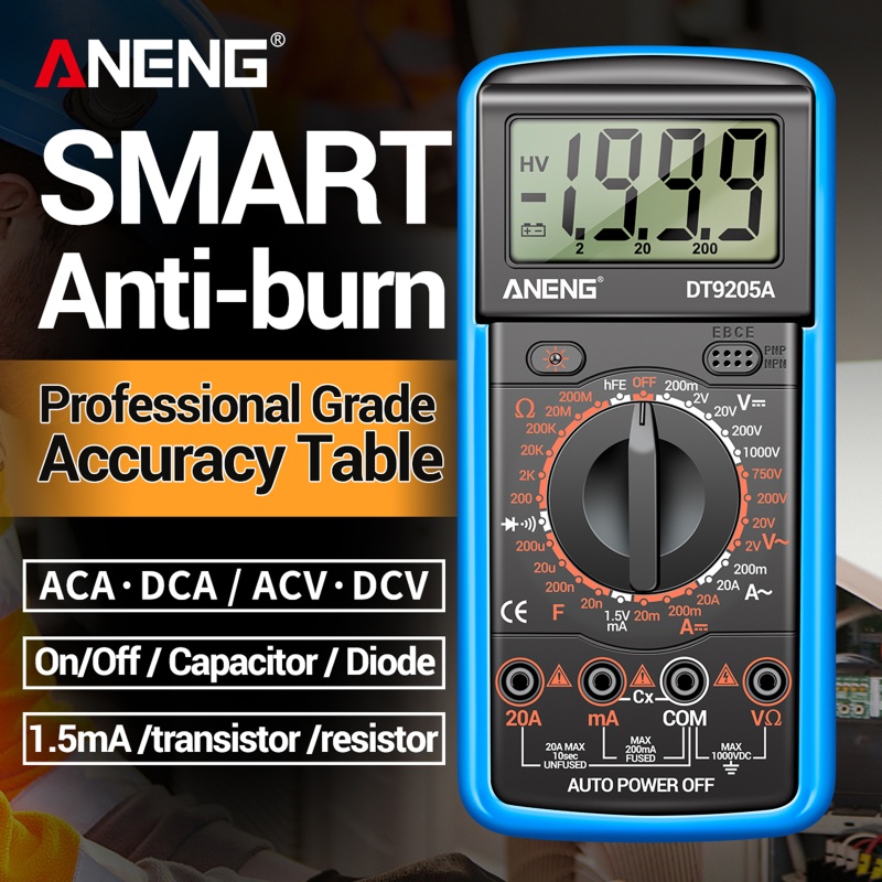 Đồng Hồ Đo Điện Áp Kỹ Thuật Số 1999 AC Tự Động Chuyên Dụng Cho DC V