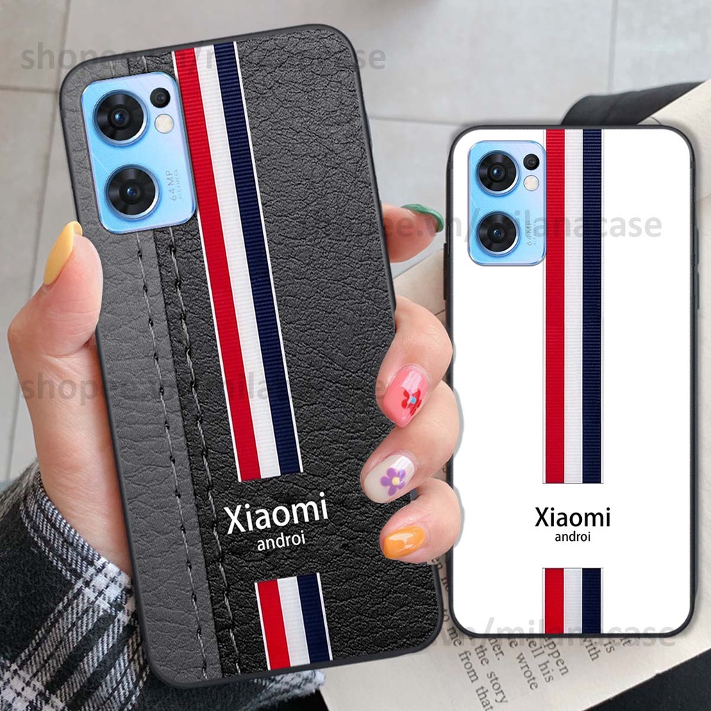 Ốp Oppo Reno7 / Reno7 Z 5G / Reno 7 in giả da phong cách thể thao, cá tính, thời trang