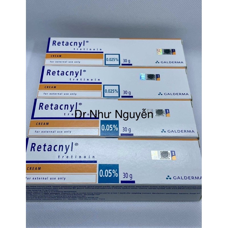 (CHÍNH HÃNG) 30g Retacnyl Tretinoin cream giảm mụn