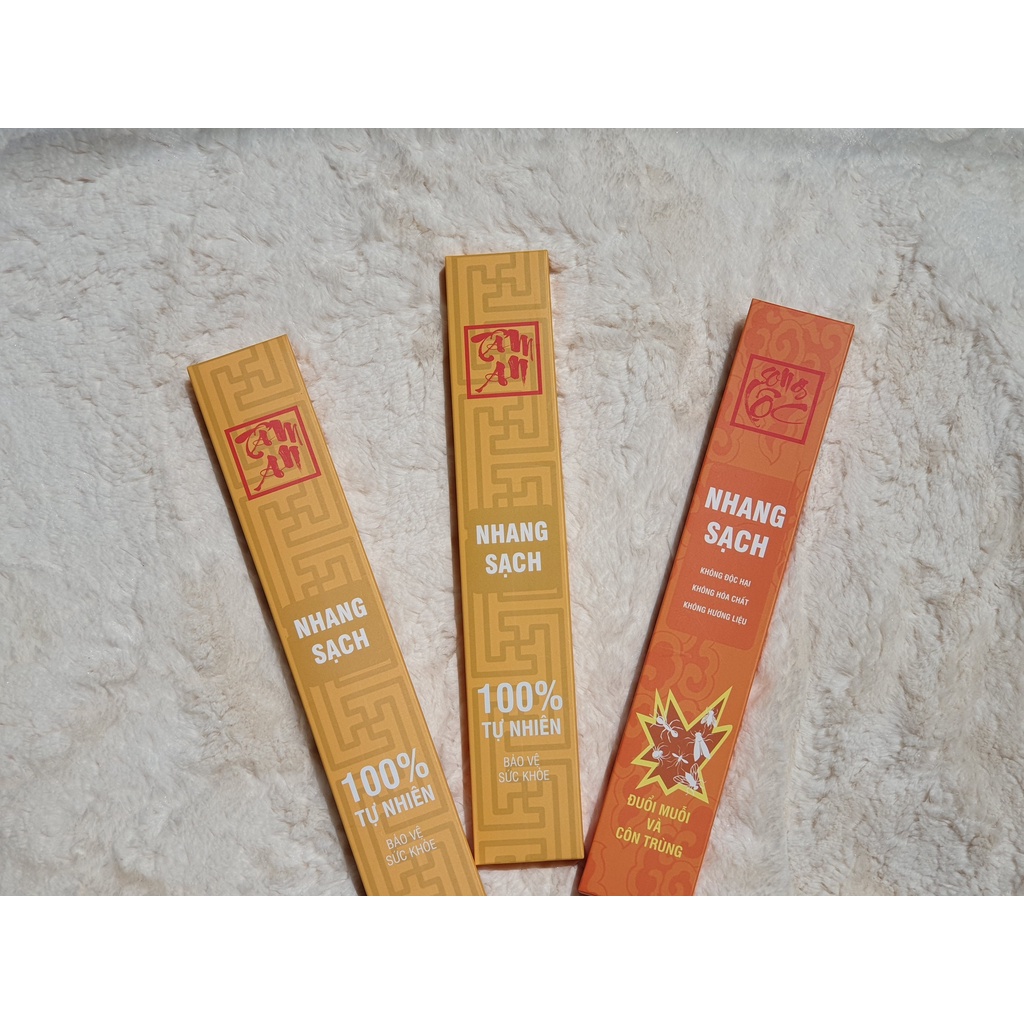 sạch có kiểm định chất lượng an toàn sức khỏe ( 2 hộp hương lá quao, 1 hộp hương bạch đàn)