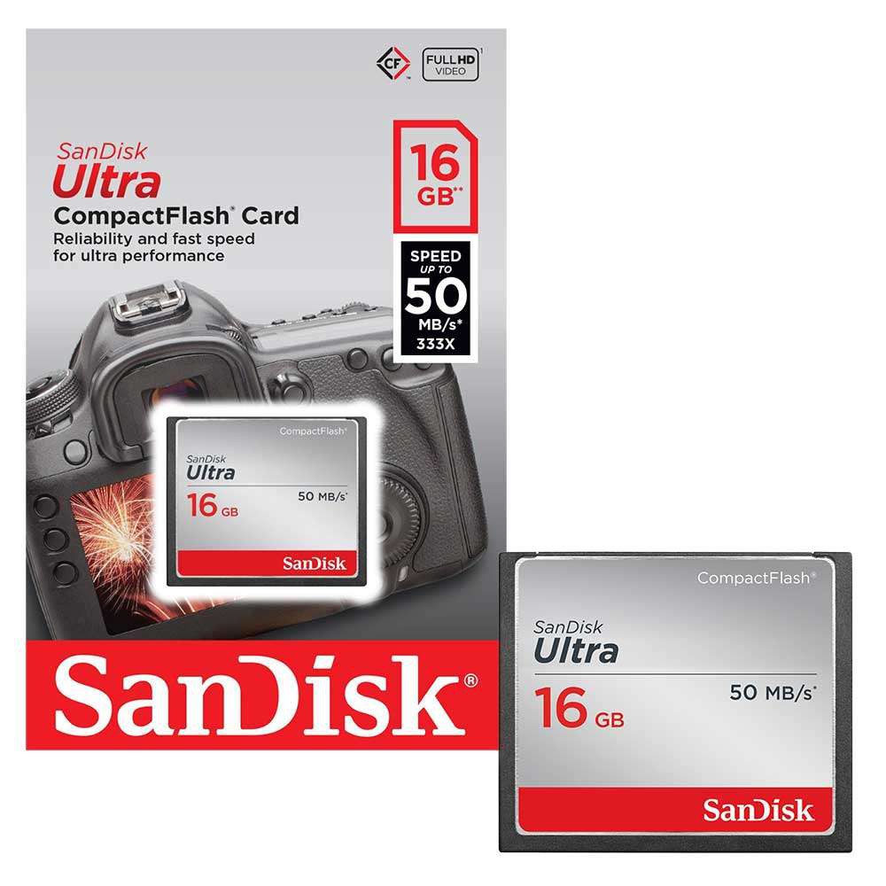Thẻ nhớ Ultra Compact Flash CF Memory Card 50MB/s - 16GB | Shopee ...