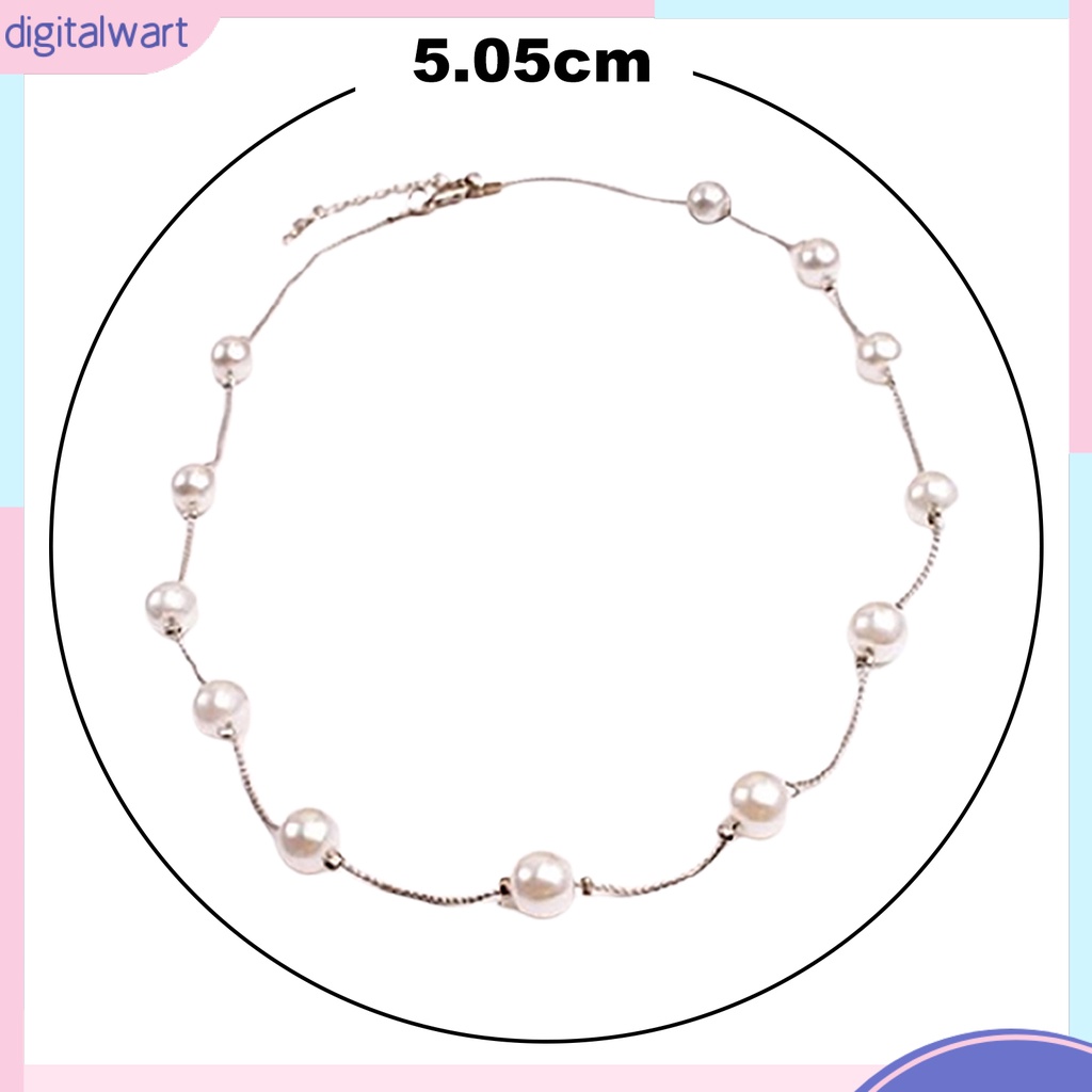 Vòng cổ nữ xỏ ngọc trai giả đơn giản thời trang
