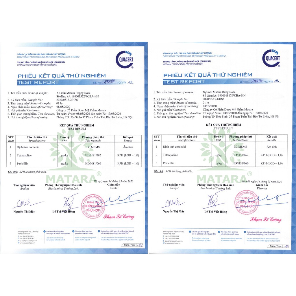Xịt mũi kháng khuẩn thảo dược Matara Baby Nose