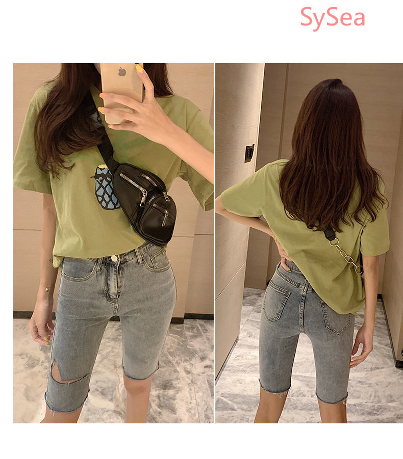 Quần Short Denim Nữ Có Túi