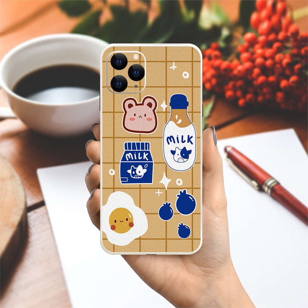 Ốp lưng cạnh vuông OPPO A1K/A5S/A74/A54/....viền bảo vệ camera hình Bear Cute