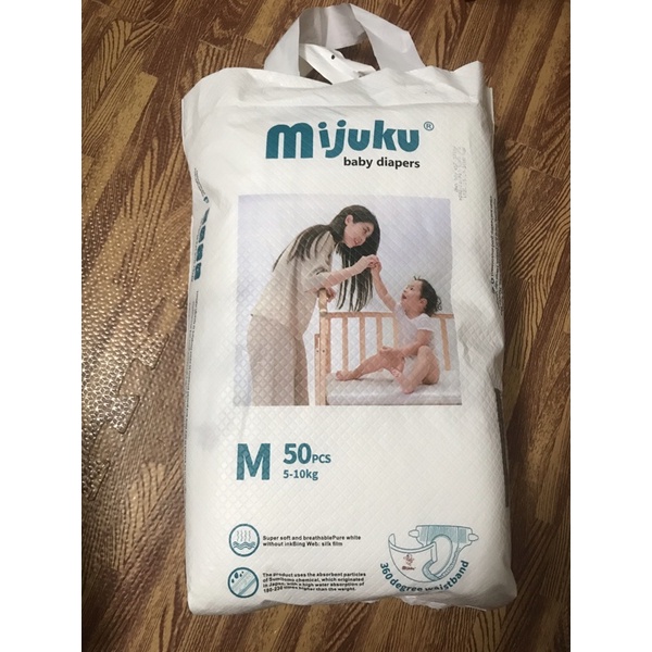 tã dán mịjuku size M 50 miếng