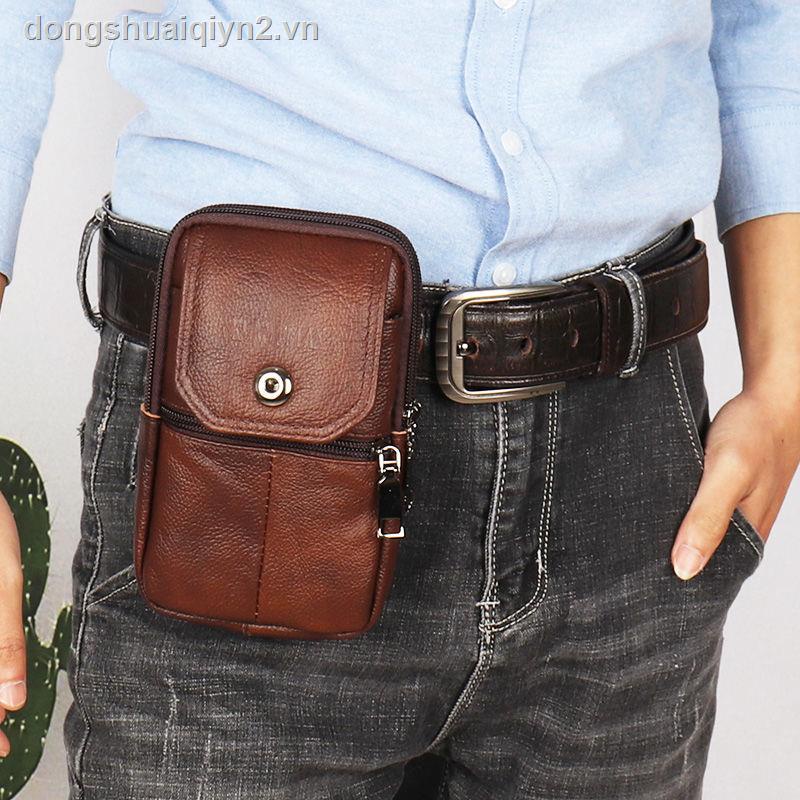 Mới Túi Da Bò Đeo Hông Đựng Điện Thoại Chống Nước Chống Mồ Hôi Đa Năng Cho Nam | BigBuy360 - bigbuy360.vn