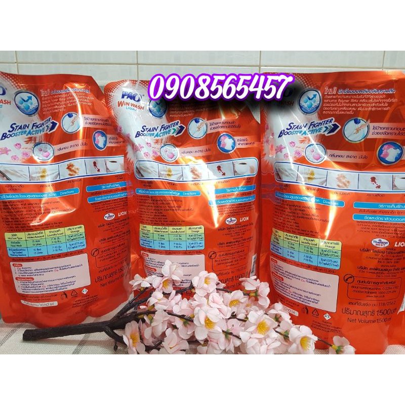 NƯỚC GIẶT PAO CAO CẤP 1500ML