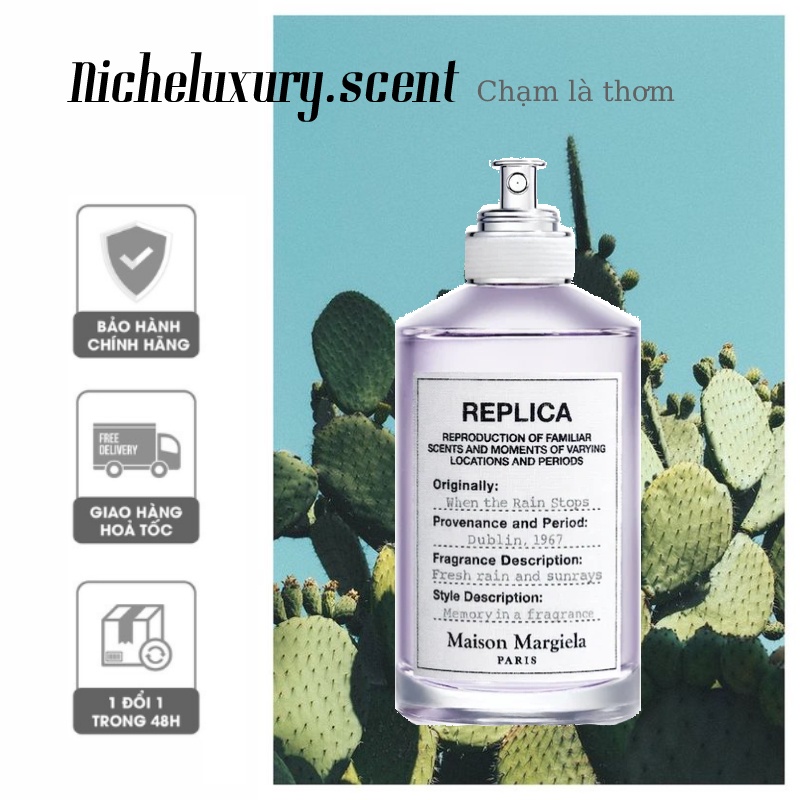 🅽🅸🅲🅷🅴 - Nước hoa unisex 𝐑𝐄𝐏𝐋𝐈𝐂𝐀 when the rain stops - 10ml