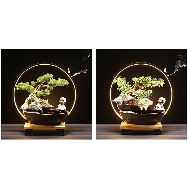 thác hương trầm cao cấp, đài thưởng trầm, thác nước phong thủy cao cấp, đài phun nước cao cấp. TDVN