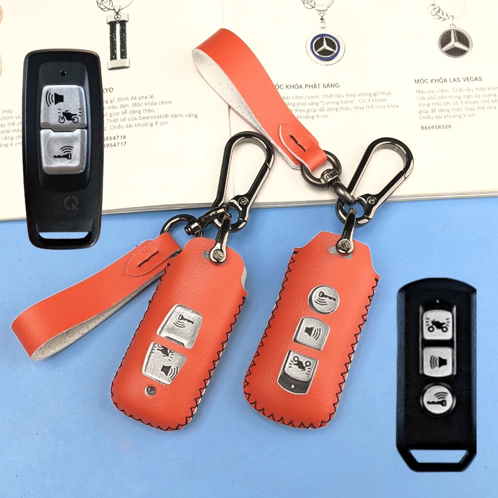 Bao Da Smartkey SH,bao chìa khoá sh nhiều màu sắc ( Móc D )