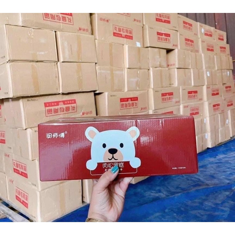 Lẻ 1 cái bánh gấu ruốc chà bông phủ bơ