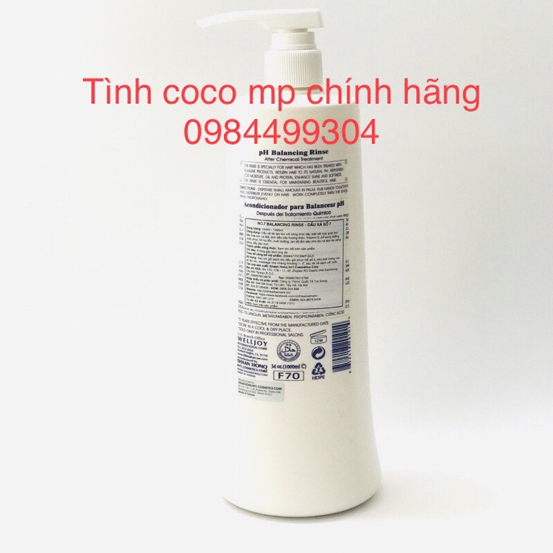 DẦU XẢ CHIHTSAI SỐ 7 1000ML CHIẾT XUẤT CÚC LA MÃ NUÔI DƯỠNG VÀ PHỤC HỒI HƯ TỔN