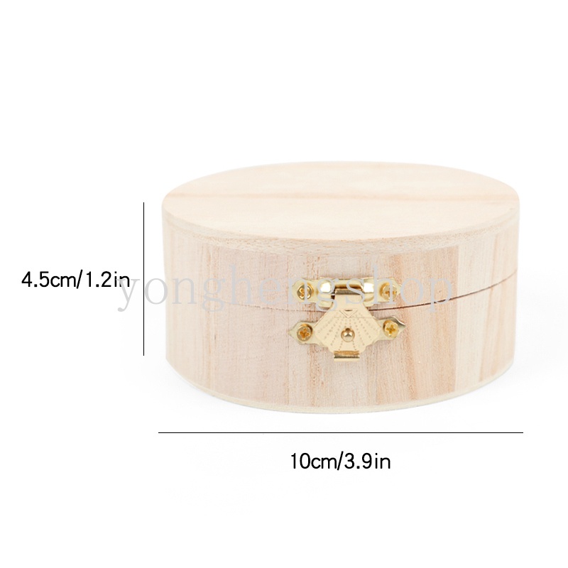 Hộp Đựng Trang Sức Hình Tròn Bằng Gỗ Độc Đáo DIY