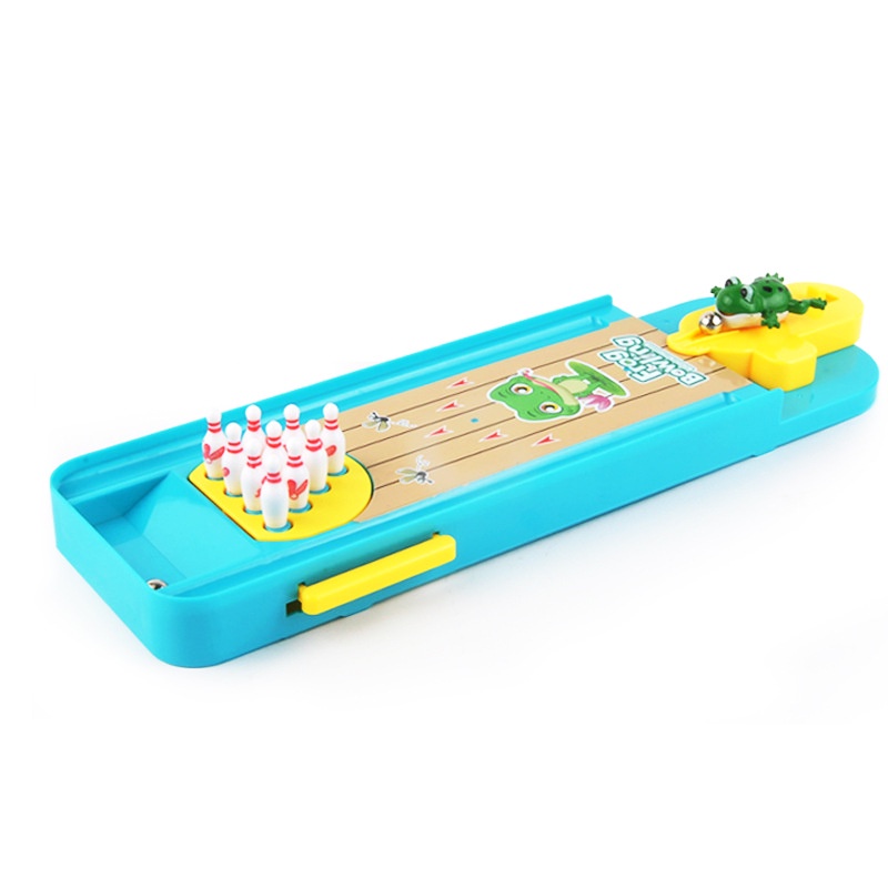 Bộ Đồ Chơi Bowling Mini Để Bàn Tương Tác Giữa Ba Mẹ Và Bé