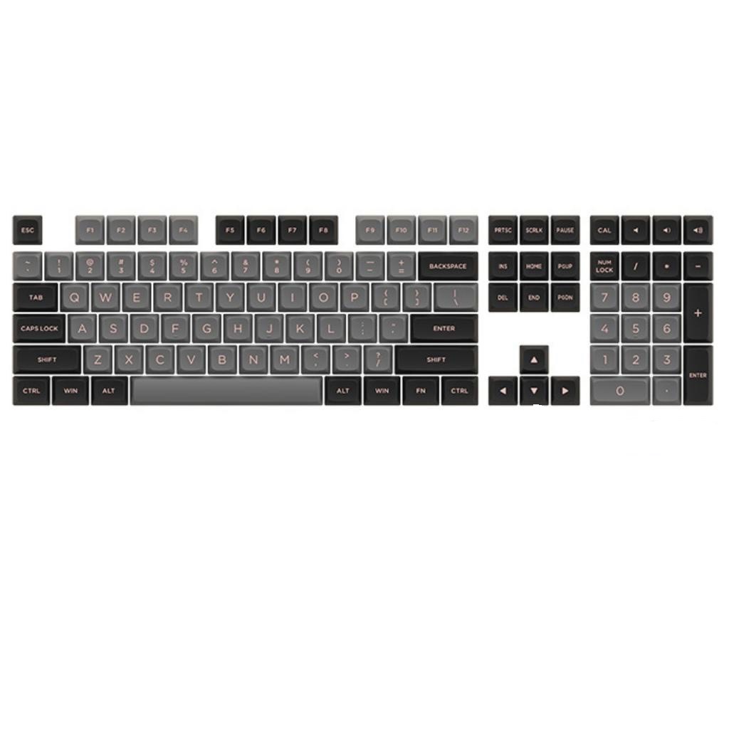 Bộ nút bàn phím cơ AKKO Keycap ASA Low Profile Black Pink / Carbon Retro / Prunnus